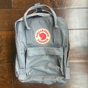 Fjallraven Kanken Mini Backpack great condition super grey